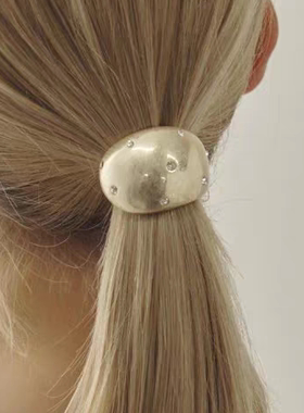 日本本土代购Goldy高级感马尾发钩日系气质金属头饰马尾勾发饰