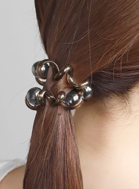 日本本土Ane mone扎头皮筋高弹力珍珠电话线发圈气质马尾头绳