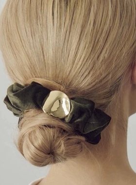 日本本土代购Goldy新款发圈缎面大肠发圈女百搭大气高弹力扎头绳