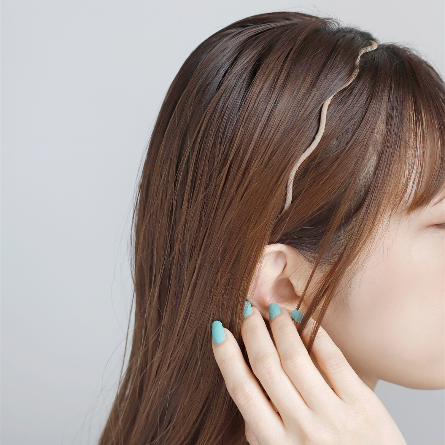 夏季简约新款少女波浪发箍