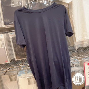 日本本土UNIQLO优衣库airism接触冷感防臭短袖素色打底衫速干