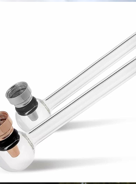 高硼硅玻璃小烟斗 金属烟锅烟斗 吸卡包装烟斗