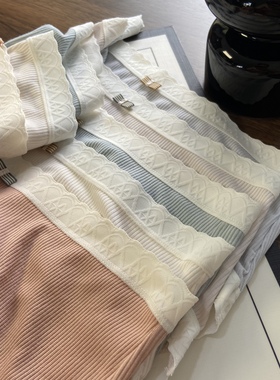 莫代尔螺纹棉中腰抗菌肌理感无痕少女可爱三角裤