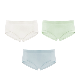 博尼bonny女士内裤女纯棉裆中腰提臀莫代尔透气无痕三角裤包臀