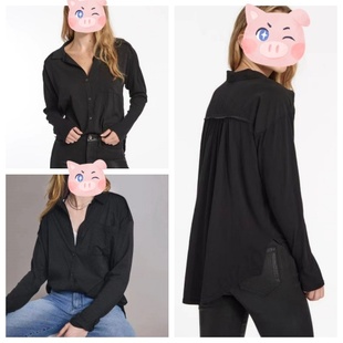 衬衣针织落肩宽松上衣超轻薄款 夏季 长袖 女装 中长防晒衣 衬衫