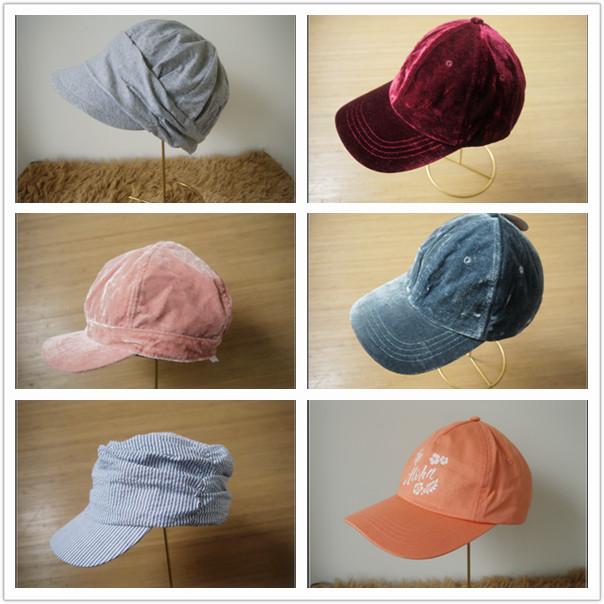 成人 软顶帽夏季休闲棒球帽八角帽防晒遮阳男女复古丝绒帽子全棉