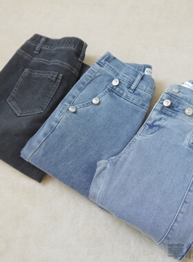 内销女装长裤弹力紧身牛仔裤小脚裤铅笔裤休闲做旧朋克风时尚裤子