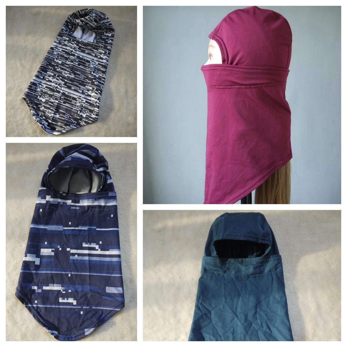 外贸男女休闲款轻薄速干弹力秋冬保暖面具脸基尼围脖护耳防寒帽子