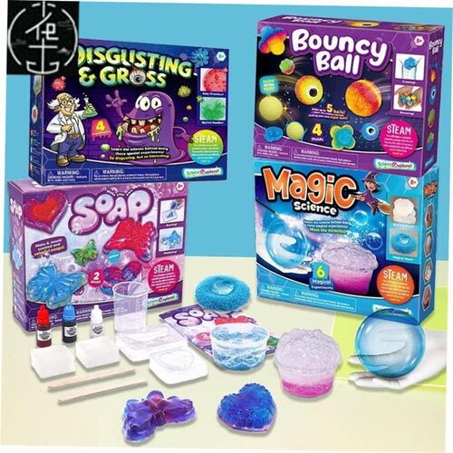 Science Experiment Kit Magic Science/Bouncy Ball/Soap/Disgus