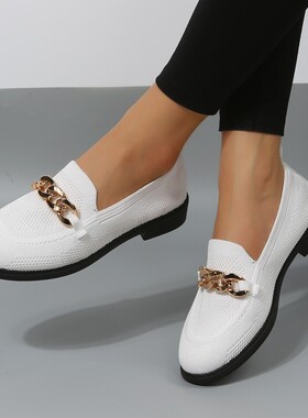 Spring Summer Flat Heel Moccasin Shoes Casual Slip On Hollow