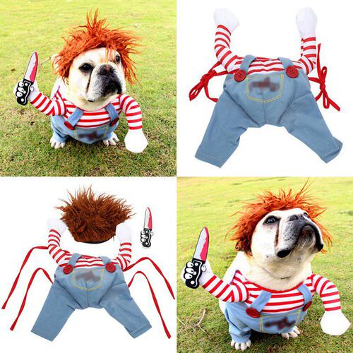 Funny Dog Clothes Dogs Cosplay Costume Halloween Comical Out