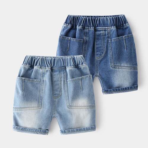 Summer new style middle and small childrens jeans pants. Ca