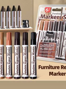 13pcs Wood Scratch Repair Kit Furniture Markers Crayon Sharp