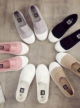 women casual flats ladies canvas shoes girls sports shoes