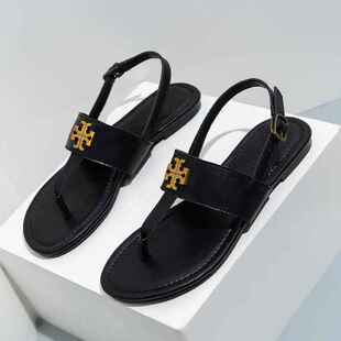 for women new leather casual off sandals pinch Flat summer