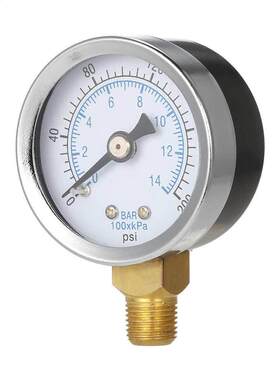 TS4014bar 0200psi 014bar Pressure Gauge 18 Male NPT Pr