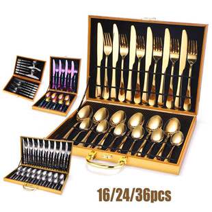 set cutlery knife fork Set 24pcsWestern Silverware tableware
