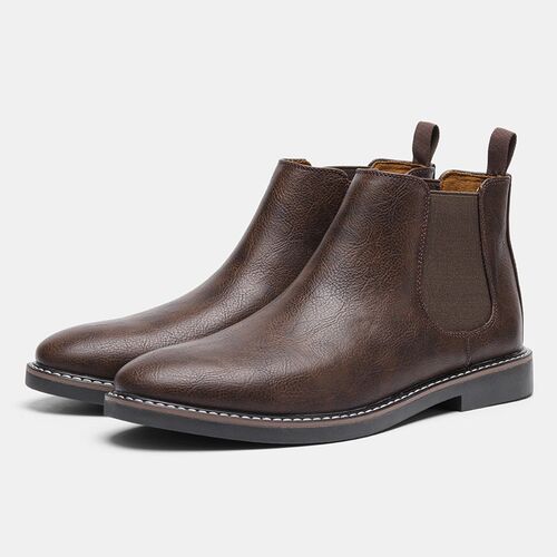 Mens Chelsea boots leather 40-46 business shoes 切尔西靴男