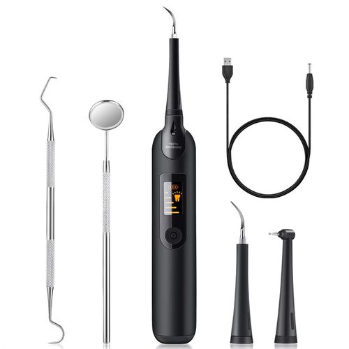Electric Teeth Whitening Kit Dental Scaler with Mouth Mirror