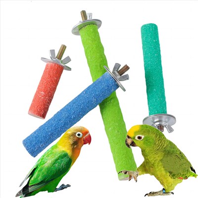 Pet Claw Grinding Stick Bird Cage Perch Stand Stick Parrot S