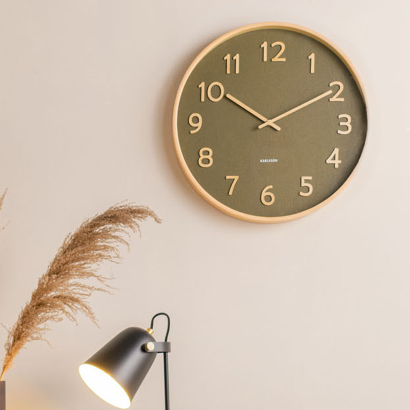 KARLSSON进口客厅简约木质挂钟