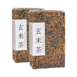 玄米绿茶玄米茶日式玄米煎茶蒸清绿茶三角袋寿司店酒店用出口日本