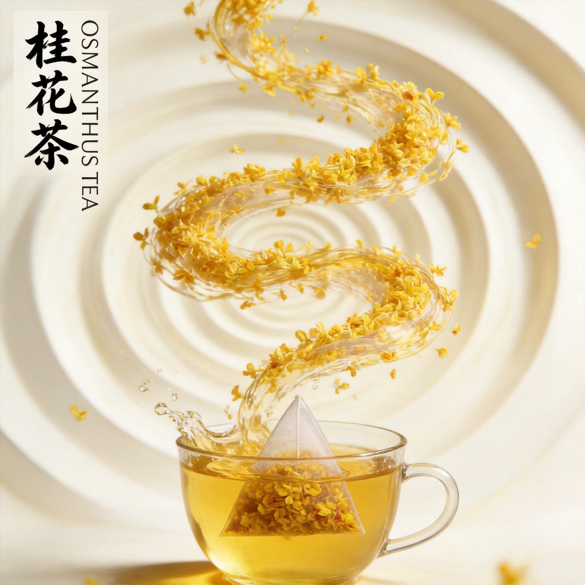 冻干桂花茶三角茶包小袋泡水花草茶特香浓养生茶级新鲜食用桂花干
