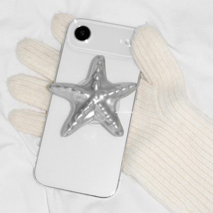 ZEO 韩国代购 ins小众设计 时尚贝壳海星树脂手机支架磁吸支撑TOK