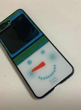 韩国代购 midmaly 官网正品 ins小众设计 雪人亚克力全包手机壳 苹果iPhone15三星Z flip折叠保护壳