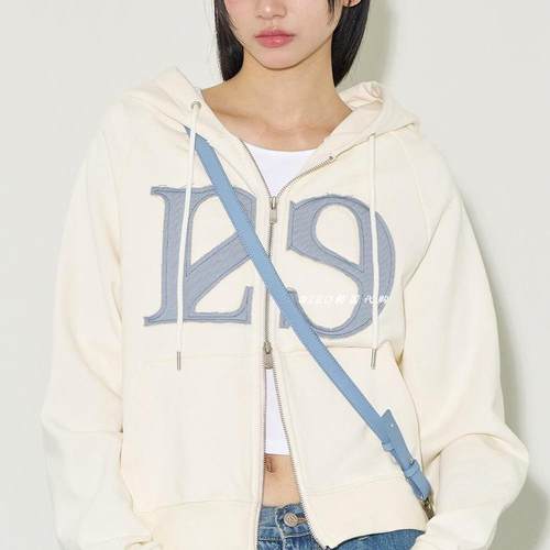 illigo韩国代购明星同款拉链卫衣