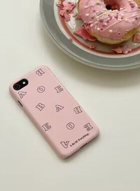 韩国代购 ABOE 经典logo字母印花菲林壳 苹果三星有光无光手机壳