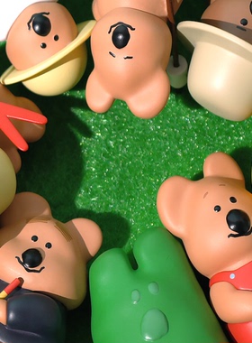 韩国代购 dinotaeng 柿子椒熊 农场系列 Quokka迷你玩偶盲盒摆件