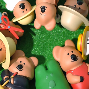 韩国代购 dinotaeng 柿子椒熊 农场系列 Quokka迷你玩偶盲盒摆件