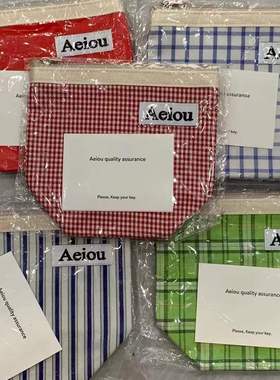 特价现货 韩国正品代购 Aeiou 收纳小袋 零钱手拿包 大容量化妆包