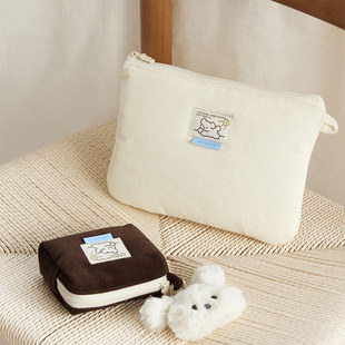 迷你化妆包 COL灯芯绒收纳小袋 13英寸笔记本电脑包 韩国代购 ZEO
