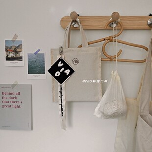 流苏休闲环保购物袋 小众ins风设计 迷你手提布包 via 韩国代购