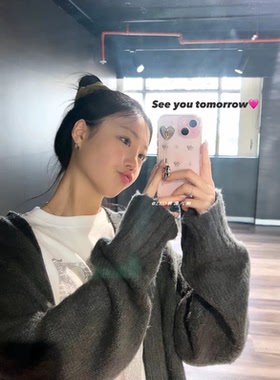 韩国代购 官网正品 ins小众设计 soojin同款珍珠蝴蝶结透明手机壳 苹果iPhone15三星Z flip折叠保护壳