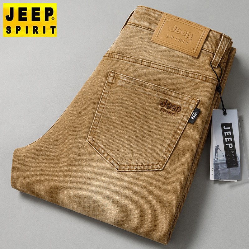 JEEP吉普正品牛仔裤男秋冬厚牛仔裤