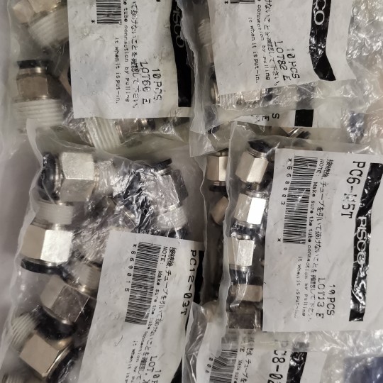 全新日本PISCO PC6-M5T/PC6-02T/PC8-02T/PC10-04/PC12-03T接头