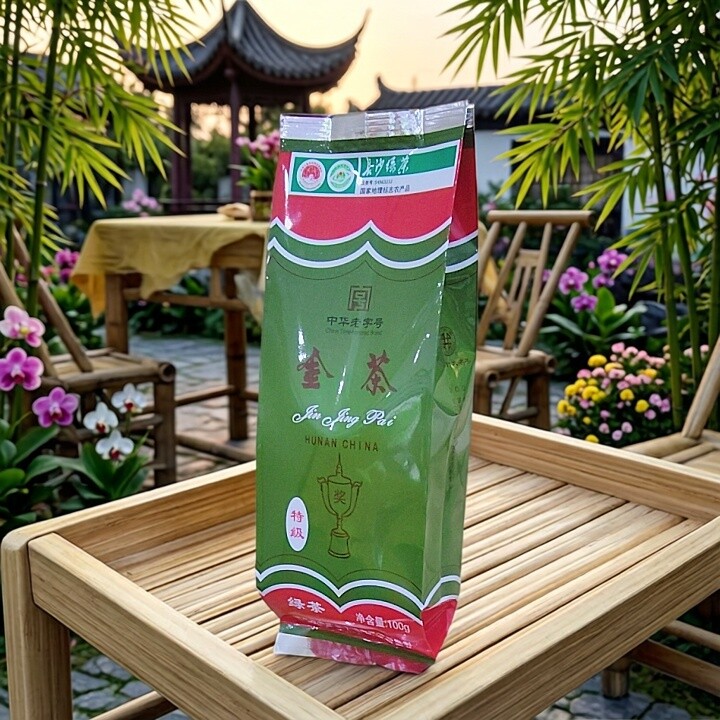 2026新茶叶春茶明前绿茶茶叶金井名茶金井特级绿茶100g湖南金茶