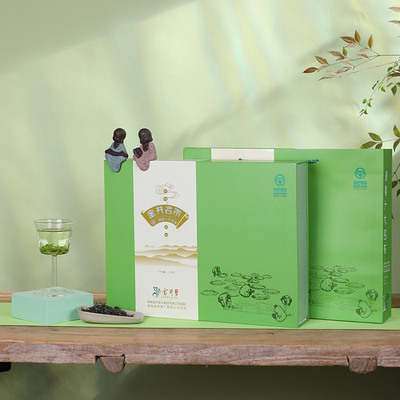 2025年新茶叶正品金井绿茶生态绿毛尖礼盒湖南金茶高山绿茶礼盒