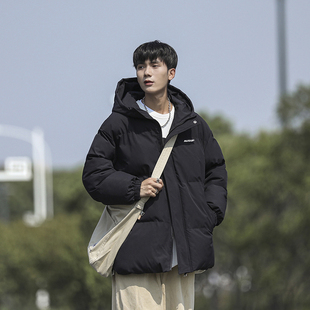 羽绒棉服男款冬季加厚棉袄冬装棉衣青少年连帽羽绒服男装保暖外套