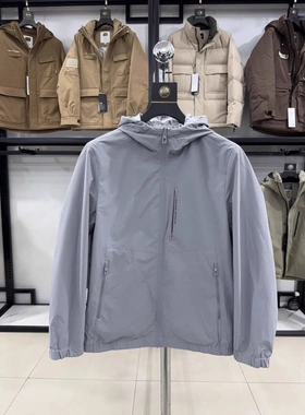 【H家】专柜余单！男士连帽印花夹克宽松休闲潮流外套春秋1Y376A