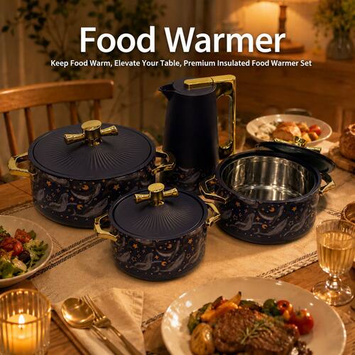 Food warmer不锈钢保鲜盒轻奢高颜值保温饭盒跨境热销大容量饭盒