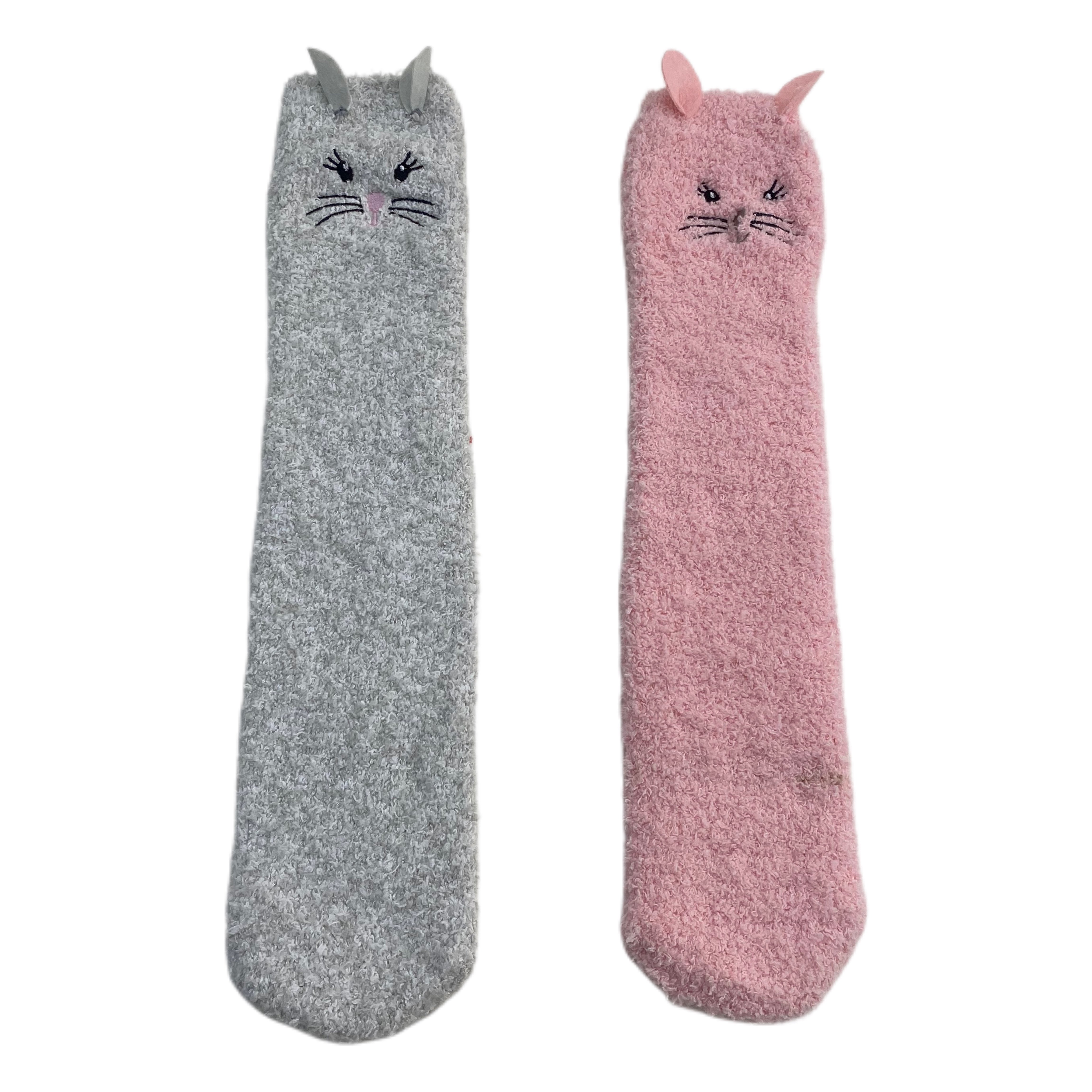 日单 冬季加厚防滑软绵绵猫咪立体耳朵女款睡眠袜 地板袜,女士内衣/男士内衣/家居服,长筒袜,淘宝优惠券,粉丝福利购,淘宝优惠卷