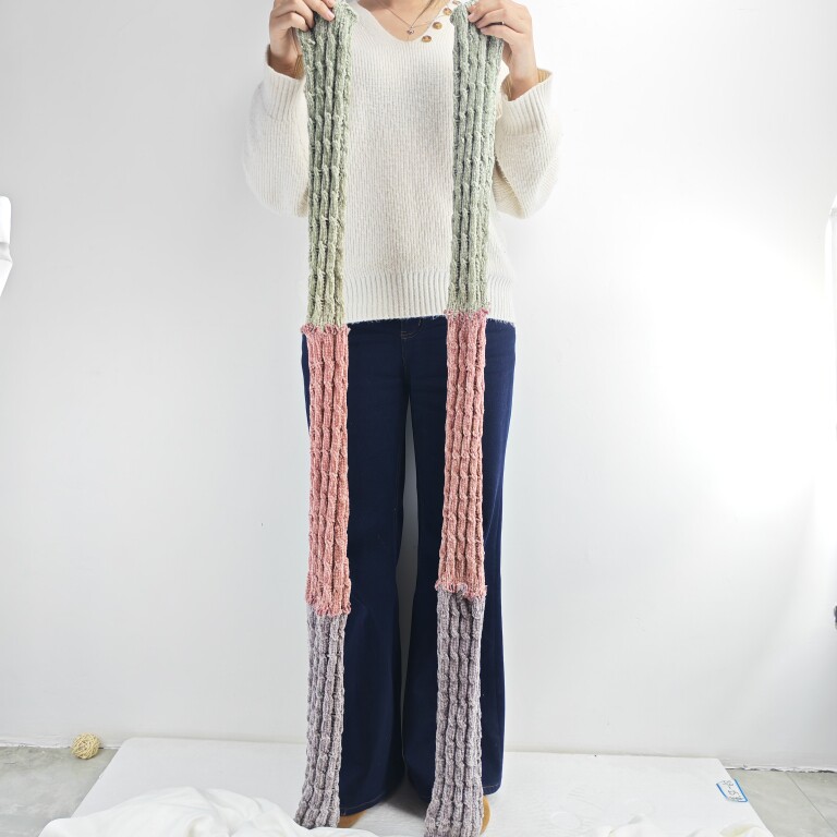 120CM超长袜套女宽松拼接辣妹个性亚文化破洞护膝大腿根堆堆腿套