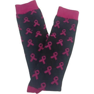 外贸尾单个性潮流黑色 粉领带设计百搭学院风格小腿袜女生