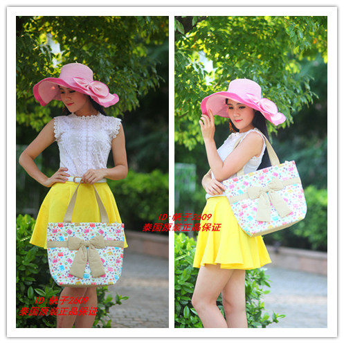 娜莱雅泰国蝴蝶结布艺女士包特惠