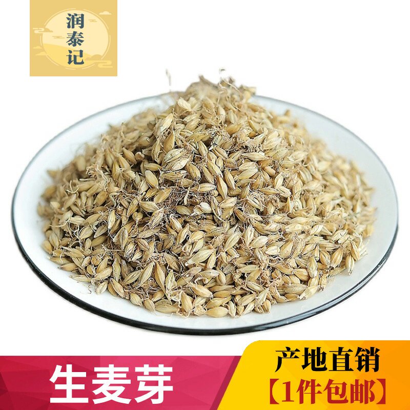 生麦芽中药材500g生麦芽大麦茶大麦毛大麦芽生麦芽另有炒麦芽包邮