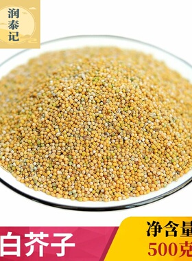 白芥子中药材500g克白芥子油菜芥子 白介子 白芥籽另有售炒白芥子